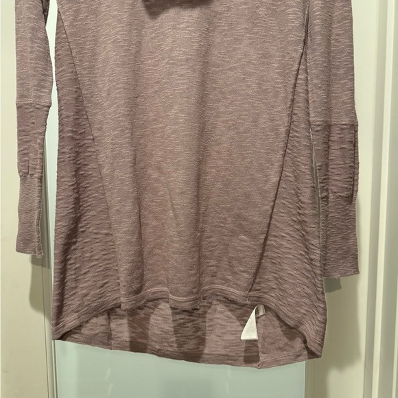 Cozy Cowl Neck Tunic Sweater Lavender Purple Size M Soft Knit Longline - Picture 6 of 14